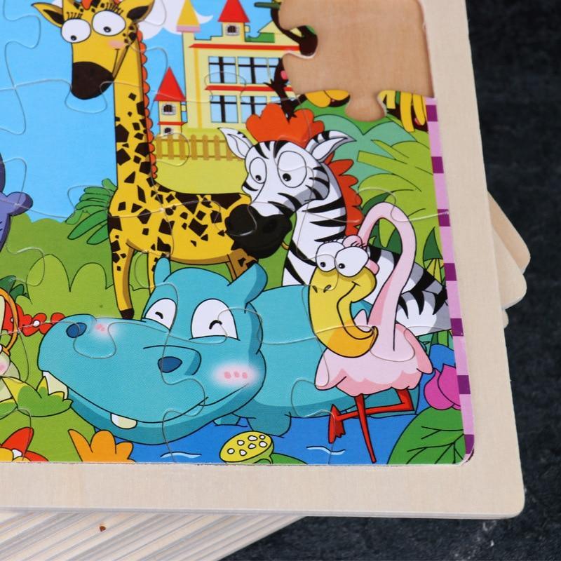 24 - Wood Puzzles, Educational Games