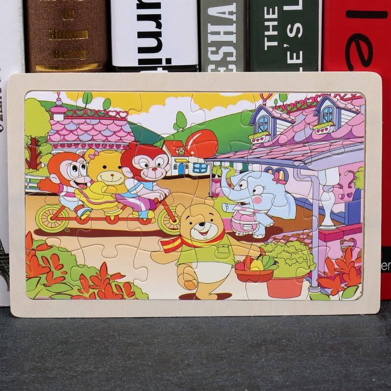 24 - Wood Puzzles, Educational Games