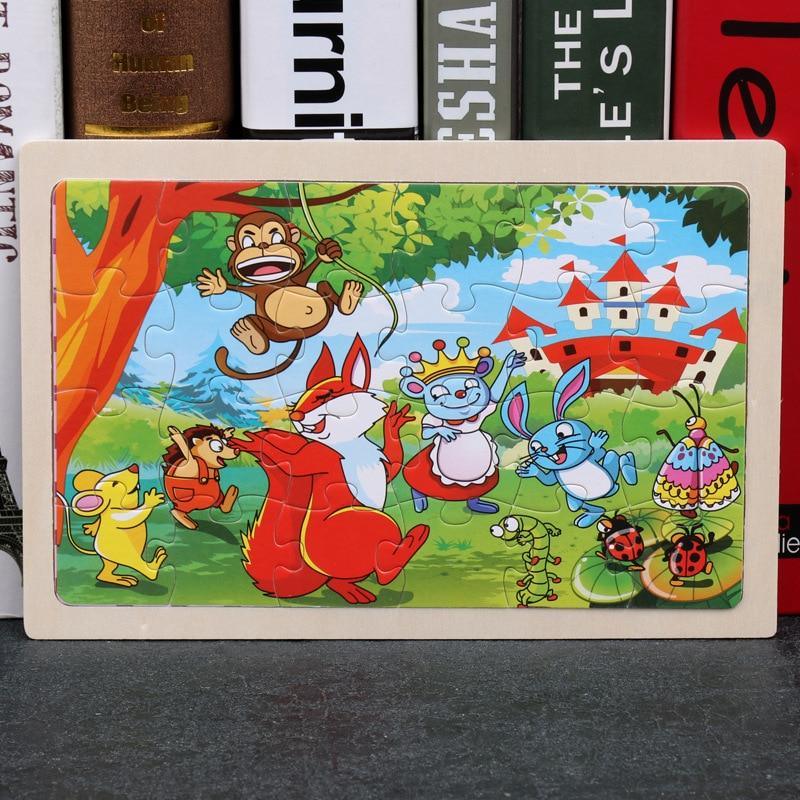 24 - Wood Puzzles, Educational Games