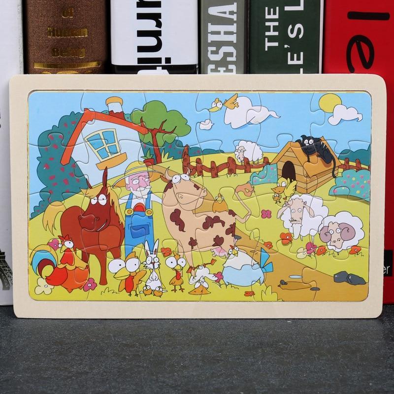 24 - Wood Puzzles, Educational Games