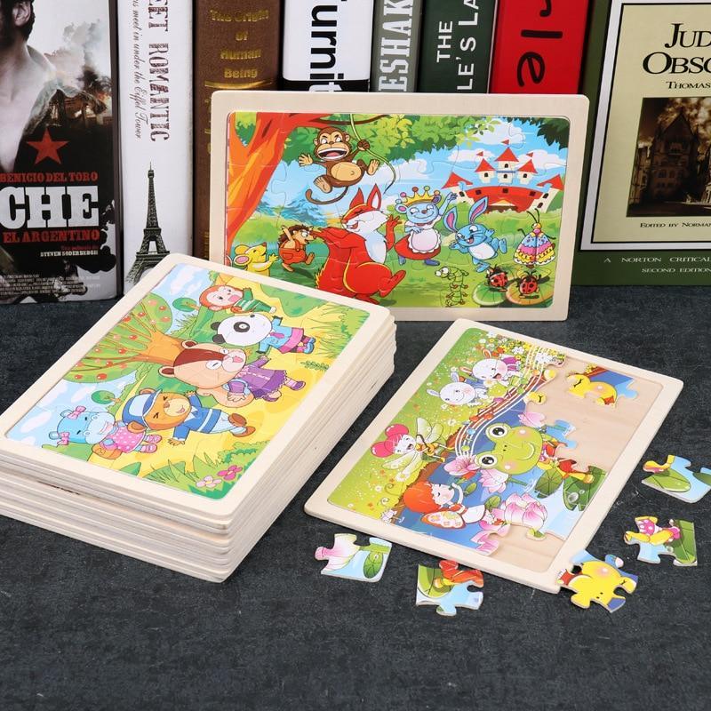 24 - Wood Puzzles, Educational Games