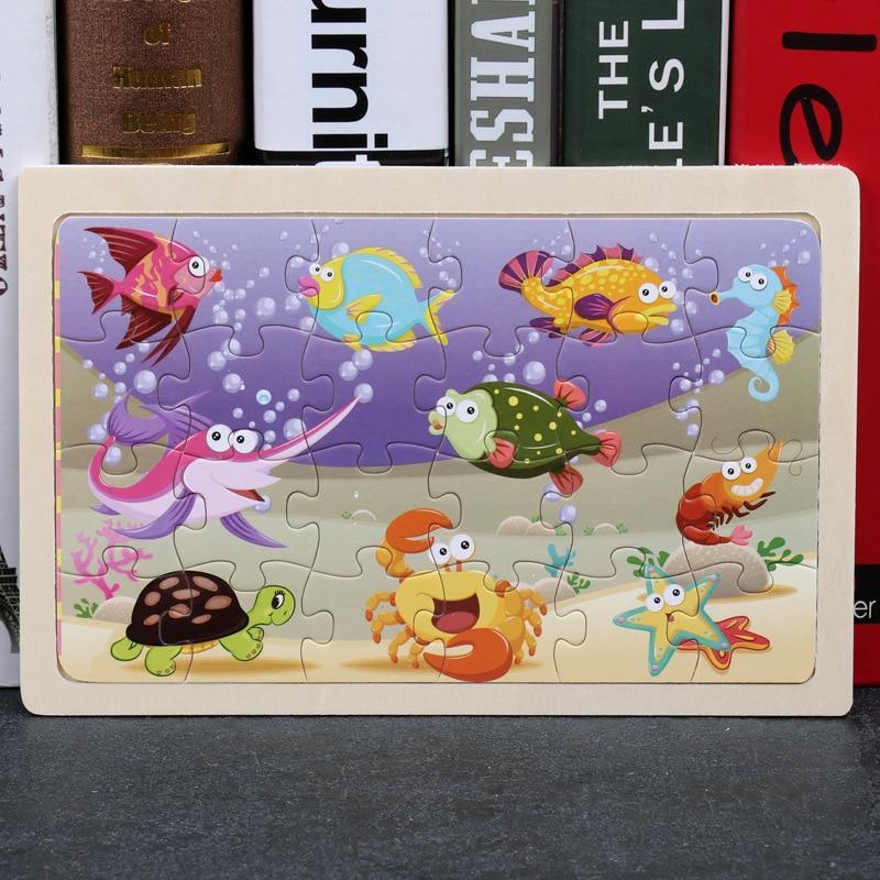 24 - Wood Puzzles, Educational Games