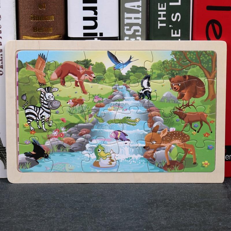 24 - Wood Puzzles, Educational Games