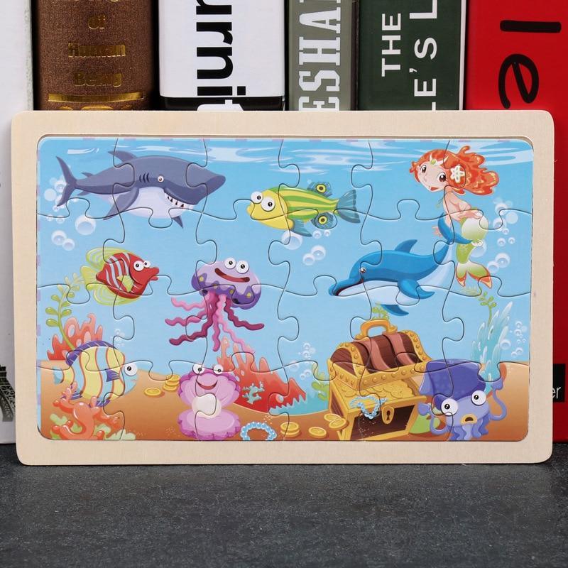 24 - Wood Puzzles, Educational Games
