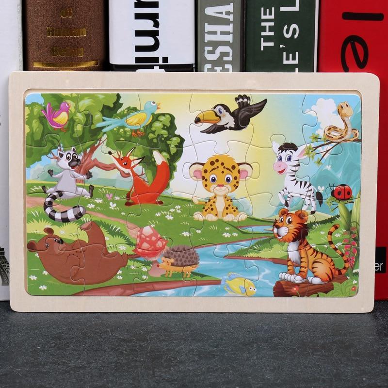 24 - Wood Puzzles, Educational Games