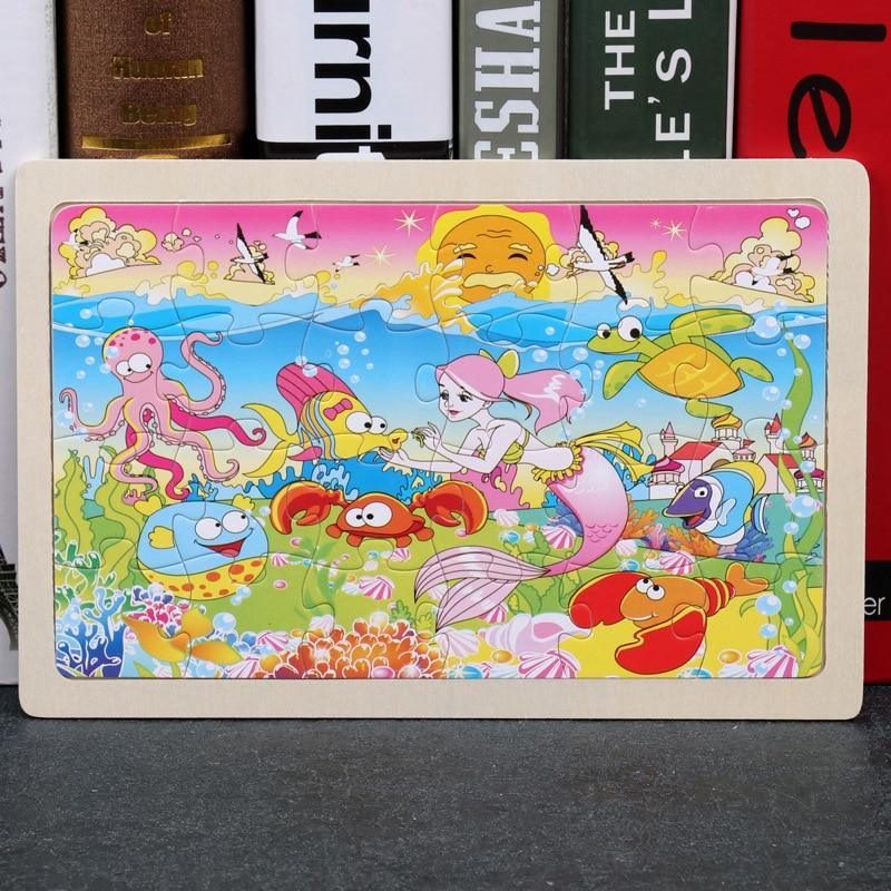 24 - Wood Puzzles, Educational Games