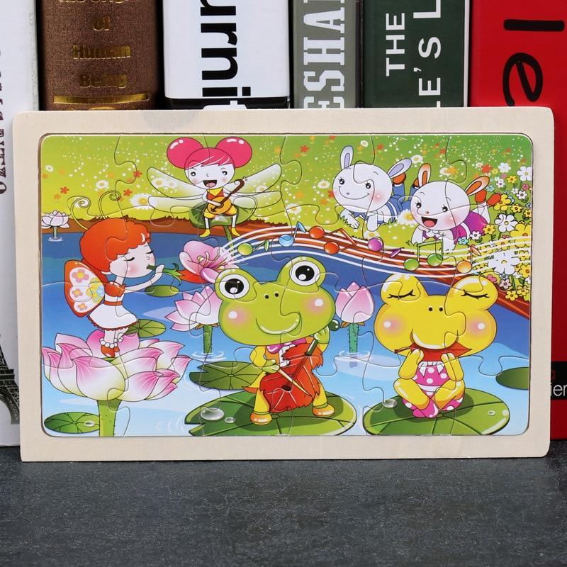 24 - Wood Puzzles, Educational Games