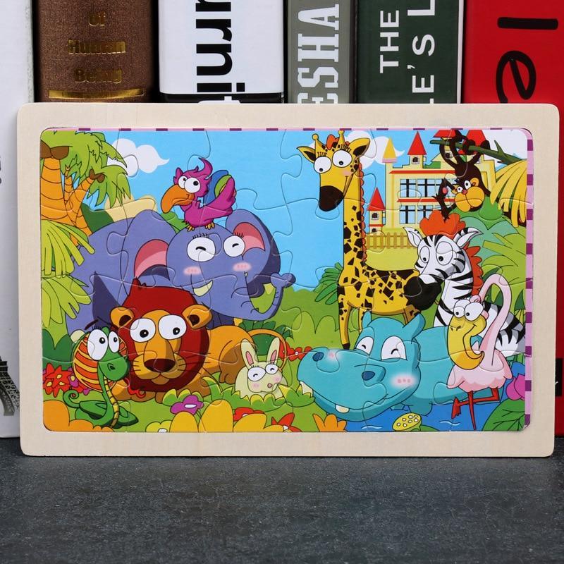 24 - Wood Puzzles, Educational Games