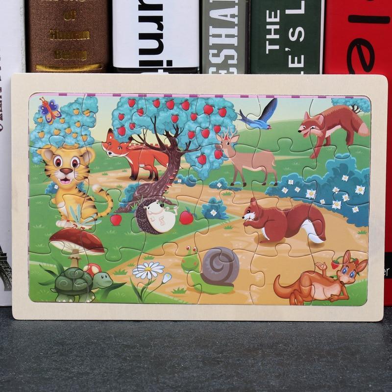 24 - Wood Puzzles, Educational Games