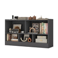 Kids 2-Shelf Bookcase 5-Cube Wood Toy Storage Cabinet Organizer